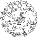 Disegno 37 Mandala animali