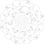 Disegno 4 Mandala animali