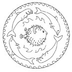 Disegno 5 Mandala animali