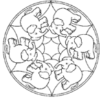 Disegno 9 Mandala animali