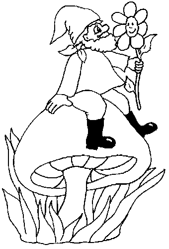 Disegno 5 Nani da giardino