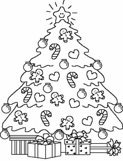 Disegno 12 Natale alberi