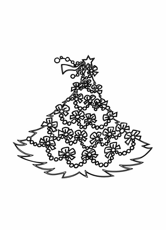 Disegno 14 Natale alberi
