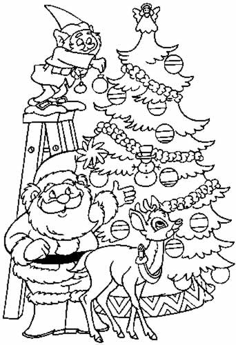 Disegno 34 Natale alberi