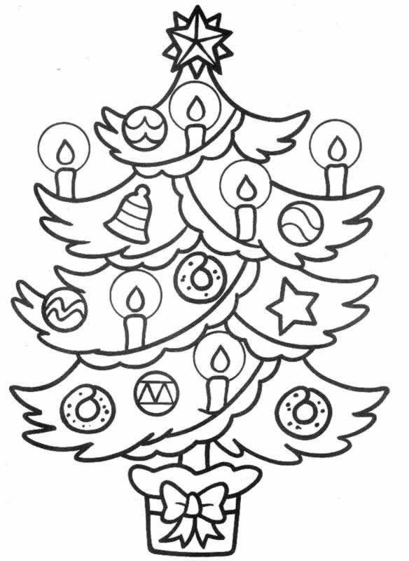 Disegno 6 Natale alberi