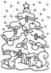 Disegno 5 Natale alberi