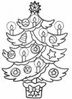 Disegno 6 Natale alberi