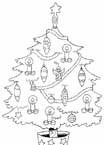 Disegno 7 Natale alberi