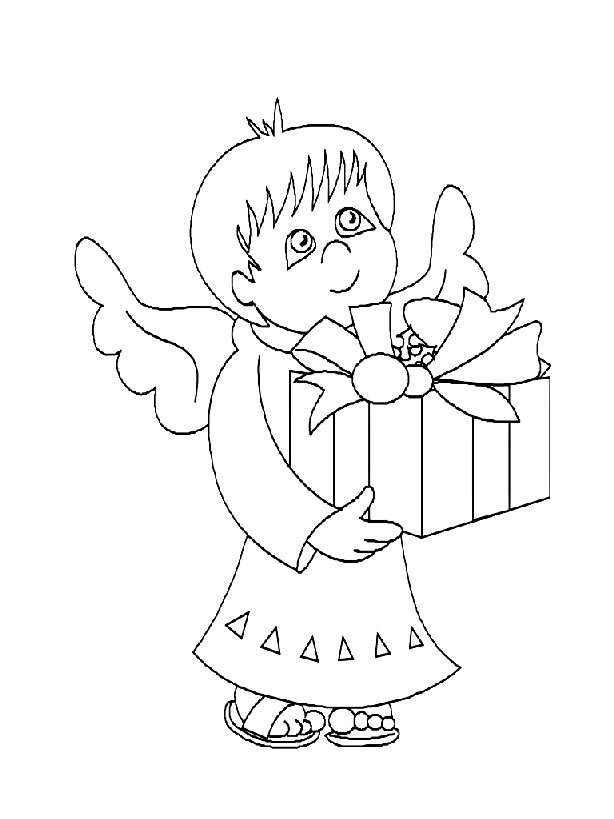 Disegno 11 Natale angeli