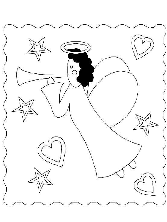Disegno 15 Natale angeli