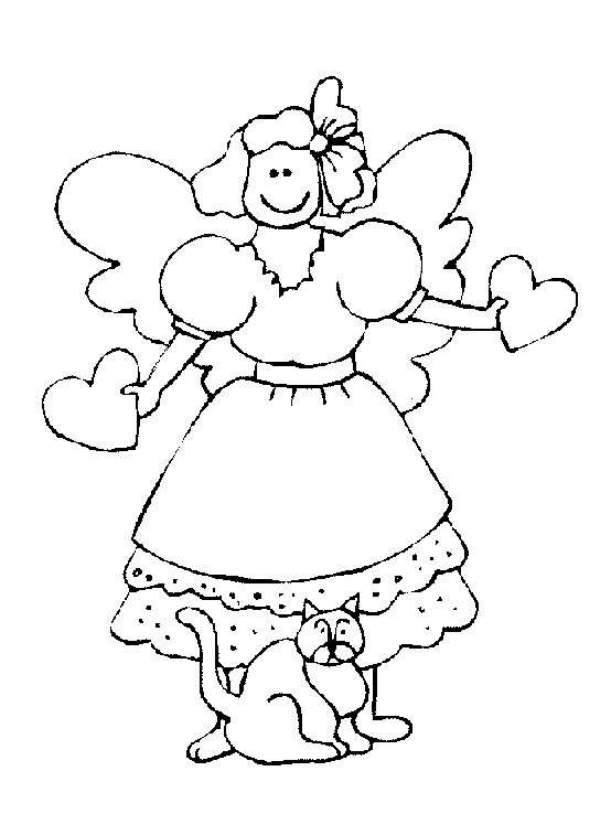 Disegno 20 Natale angeli