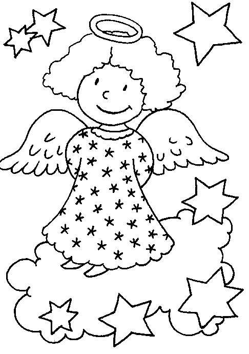 Disegno 21 Natale angeli