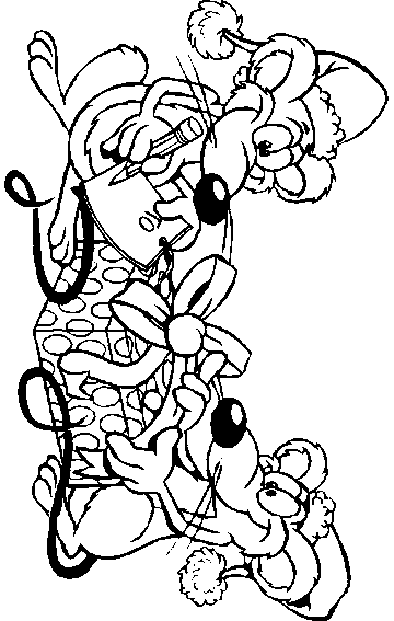 Disegno 45 Natale animali