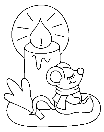 Disegno 19 Natale candele