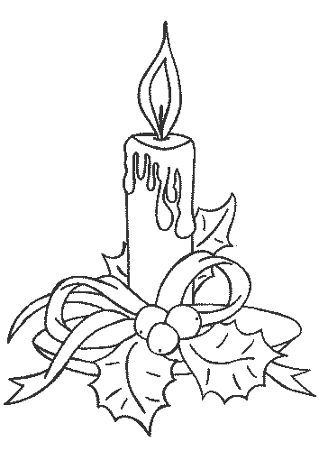 Disegno 28 Natale candele