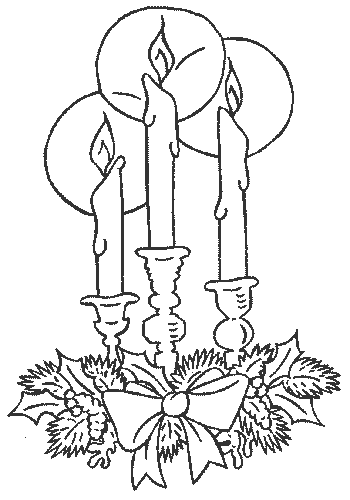 Disegno 29 Natale candele