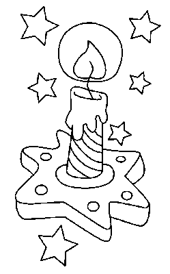 Disegno 30 Natale candele