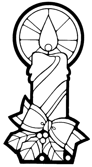 Disegno 35 Natale candele