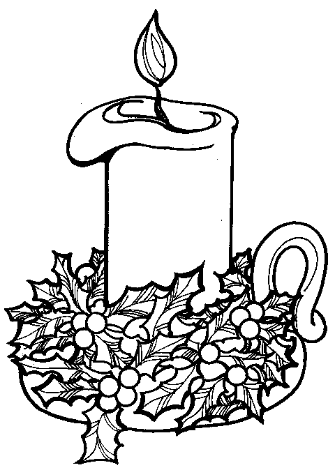 Disegno 37 Natale candele