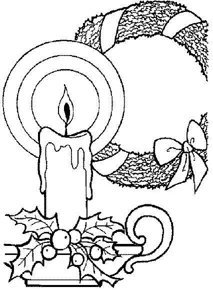 Disegno 41 Natale candele