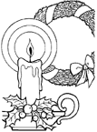 Disegno 41 Natale candele
