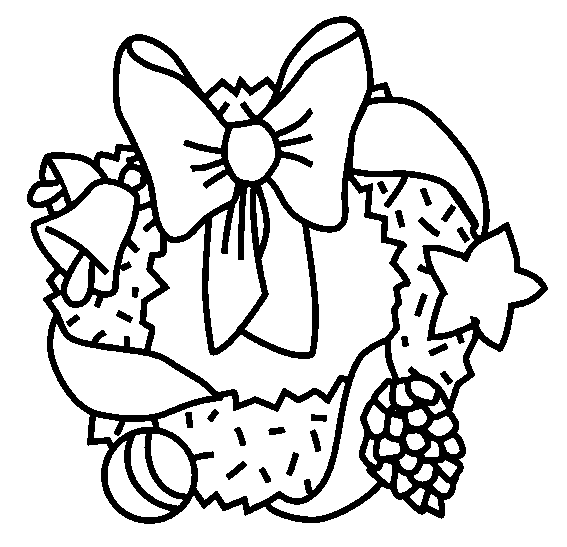 Disegno 14 Natale corone