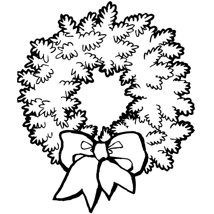 Disegno 8 Natale corone