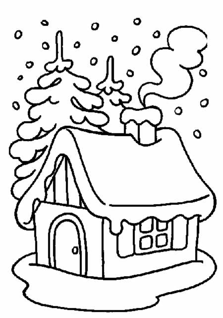 Disegno 14 Natale neve