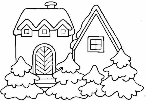 Disegno 17 Natale neve