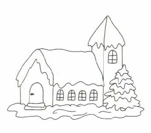 Disegno 21 Natale neve