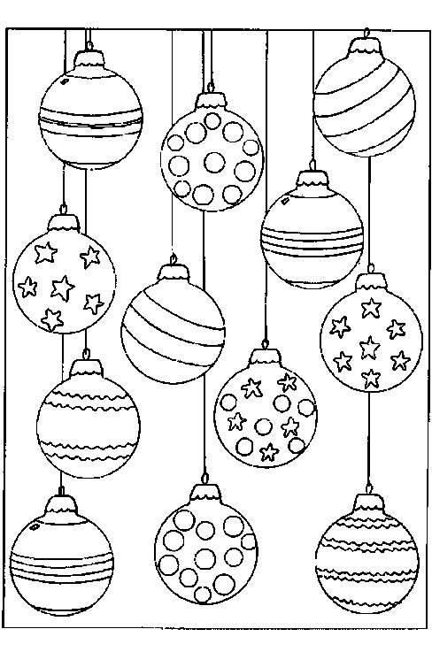 Disegno 10 Natale palline