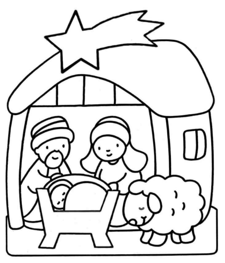 Disegno 10 Natale presepe