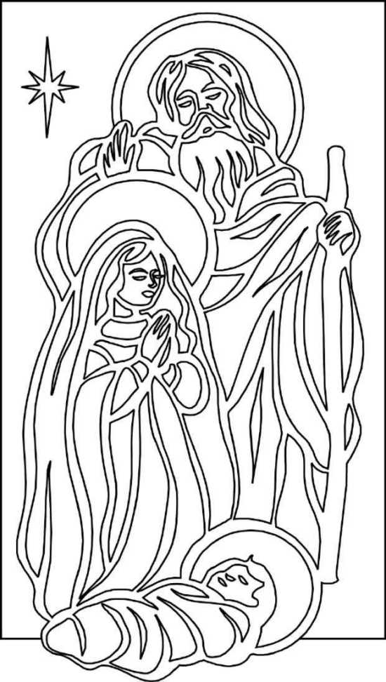 Disegno 2 Natale presepe