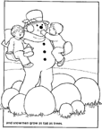 Disegno 3 Natale pupazzi neve