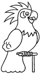 Disegno 5 Pappagalli