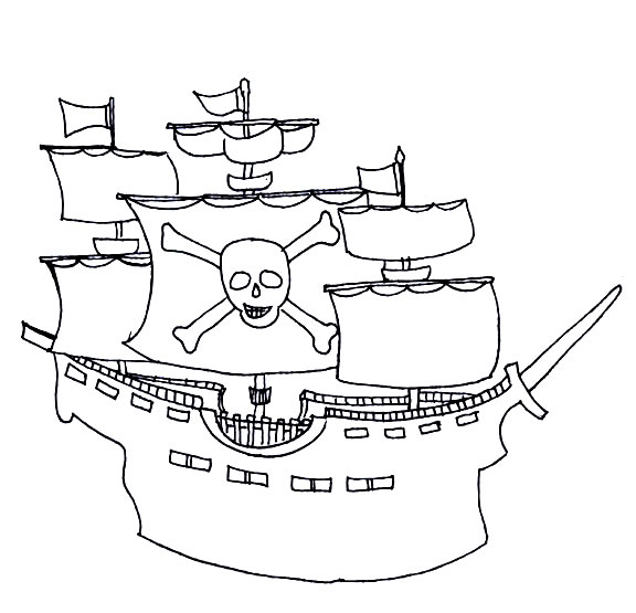 Disegno 6 Pirati