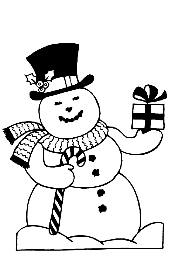 Disegno 23 Pupazzi di neve