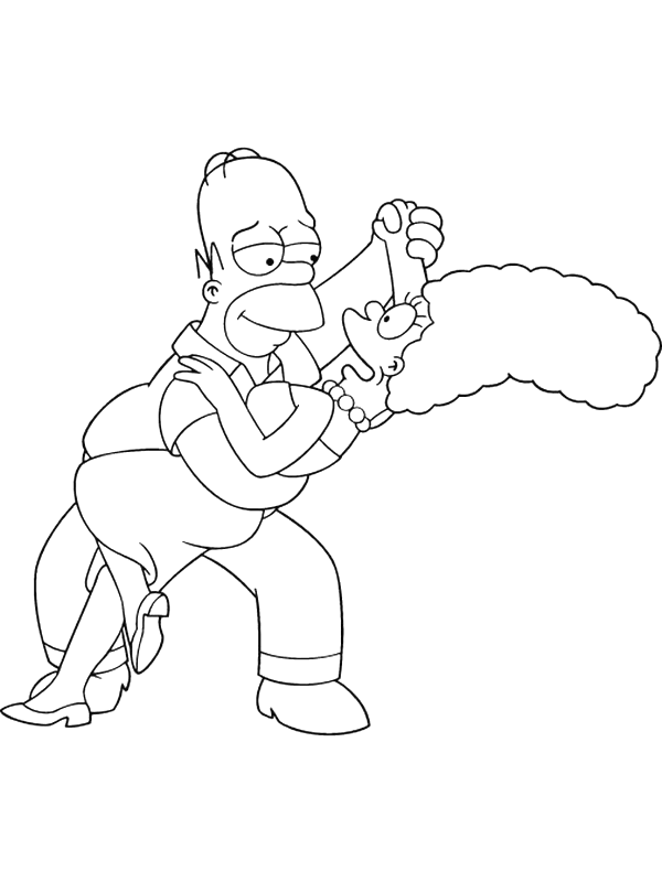 Disegno 18 Simpson