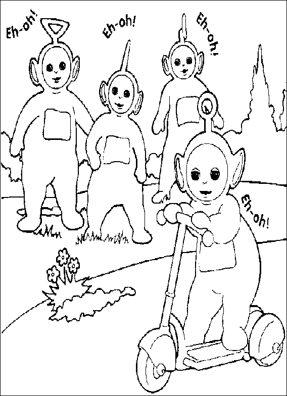 Disegno 19 Teletubbies