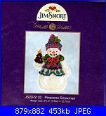 Mill Hill  - schemi e link-mh-js20-5102-pinecone-snowman-jpg