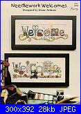 Welcome - Casa dolce casa - Home sweet home*- schemi e link-needlework-welcomes-diane-arthurs-jpg