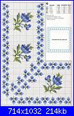 Tovaglie- Tovagliette- schemi e link-fiorellini-azzurri-1-jpg