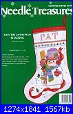 Natale: Le calze- schemi e link-needle-treasures-02814-sam-snowman-stocking-jpg