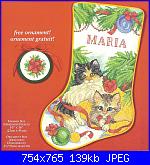 Natale: Le calze- schemi e link-needle-treasures-08550-calico-kittens-stocking-jpg