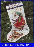 Natale: Le calze- schemi e link-dimensions-8496-windswept-santa-stocking-jpg
