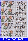 Alfabeti  fiori ( Vedi ALFABETI ) - schemi e link-rosa-2-jpg
