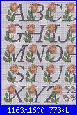 Alfabeti  fiori ( Vedi ALFABETI ) - schemi e link-rosa-jpg