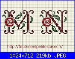 Alfabeti  "della nonna "  ( Vedi ALFABETI ) - schemi e link-initialeslesroses1923_mn-jpg
