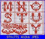 Alfabeti  "della nonna "  ( Vedi ALFABETI ) - schemi e link-039_gotico-rosso-1-jpg