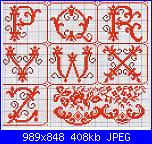 Alfabeti  "della nonna "  ( Vedi ALFABETI ) - schemi e link-039_gotico-rosso-4-jpg